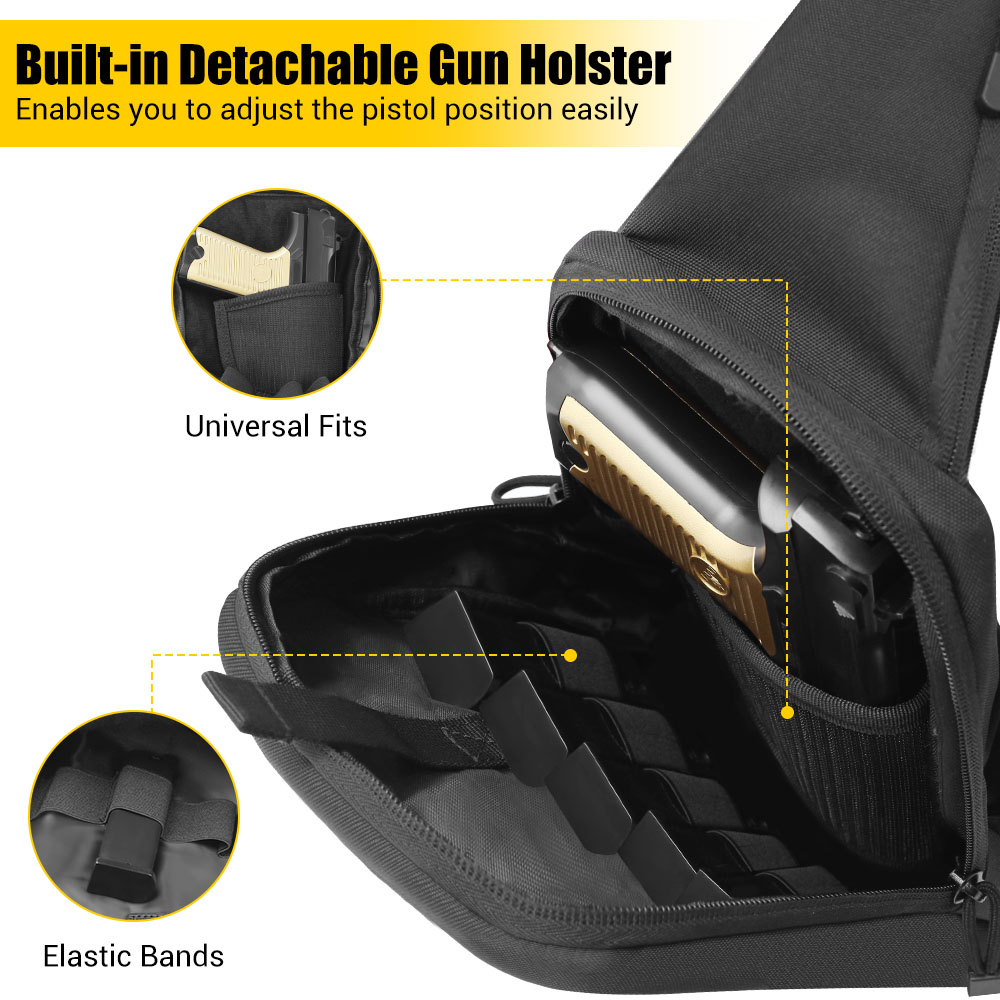 Taktyczna Torba na Pistolet Ka – Edc Concealed Carry Sling Bag recenzja i cena