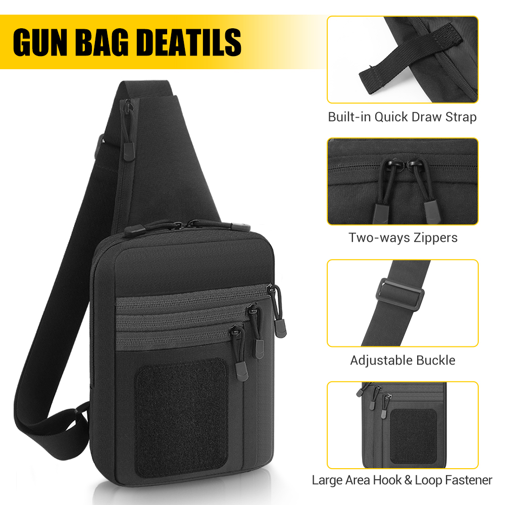 Taktyczna Torba na Pistolet Ka – Edc Concealed Carry Sling Bag recenzja i cena