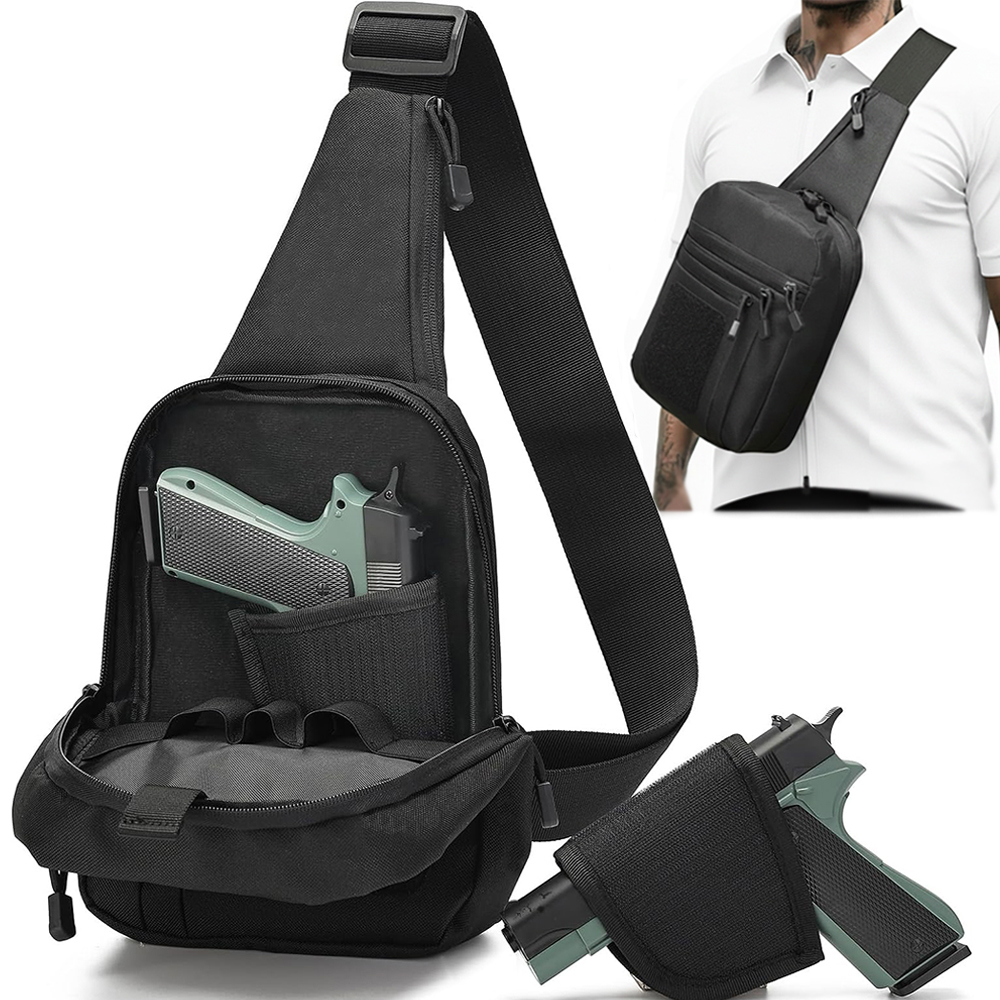 Taktyczna torba na pistolet, k – Edc Concealed Carry Sling Bag recenzja i cena