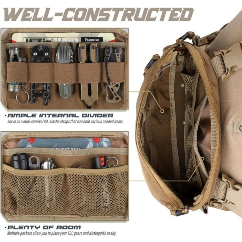 Modna męska torba na klatkę pi – Edc Carry Kit recenzja i cena